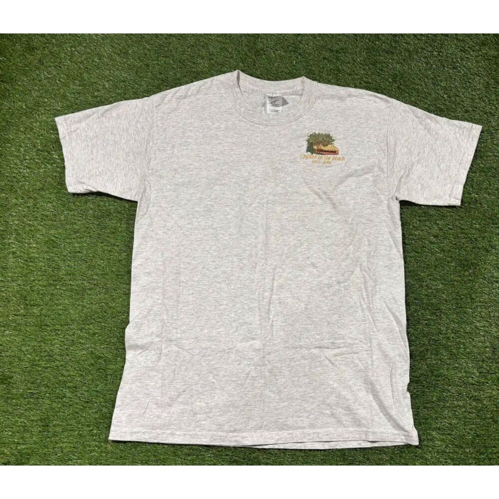 Chickee on the Beach 1972-2006 Gray Embroidered Shirt Size L